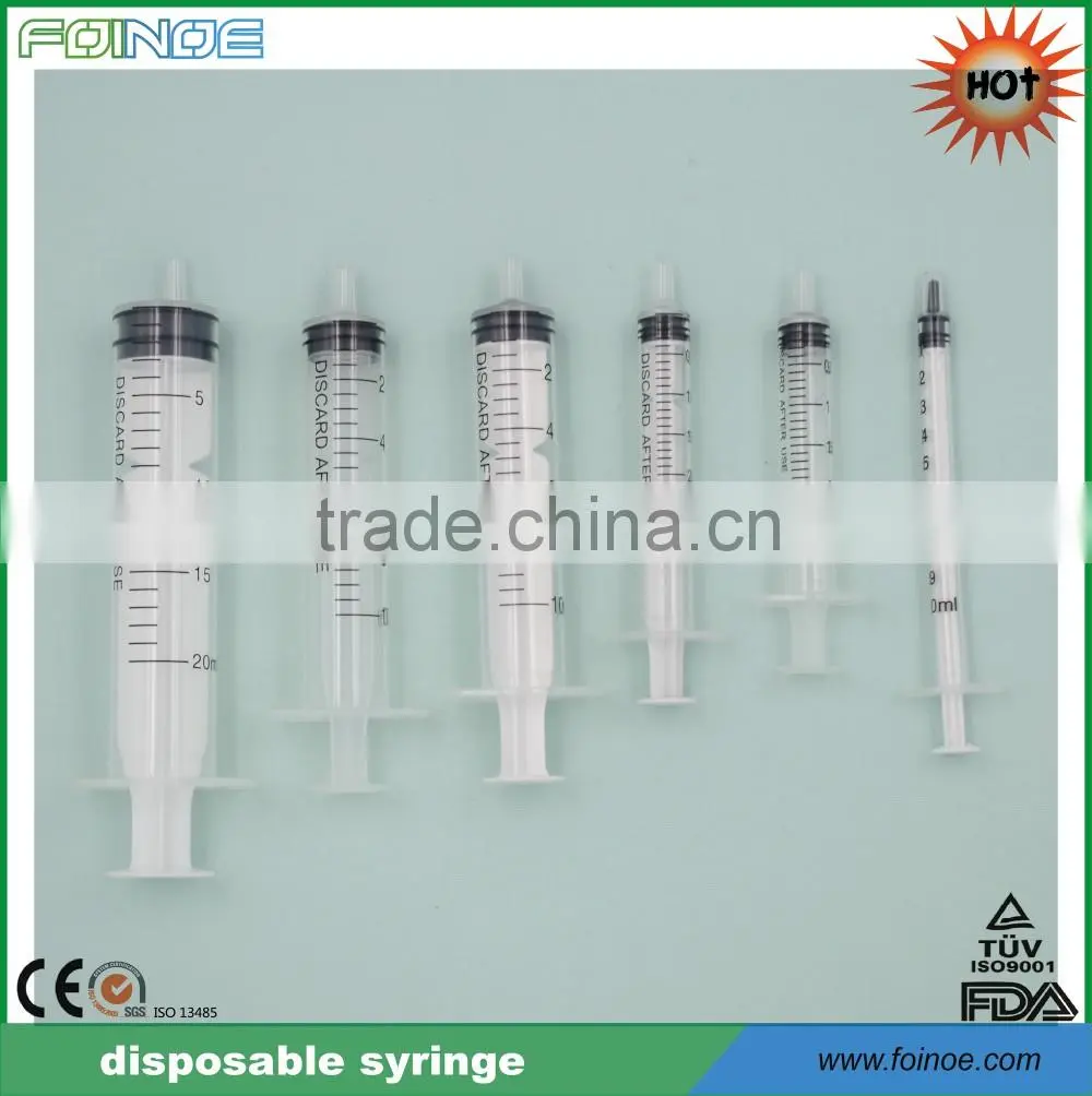 CE approved disposable insulin syringe