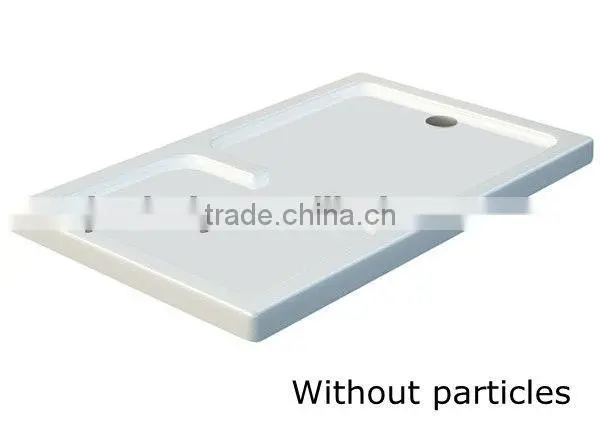 walk-in style Rectangle Acrylic low shower tray