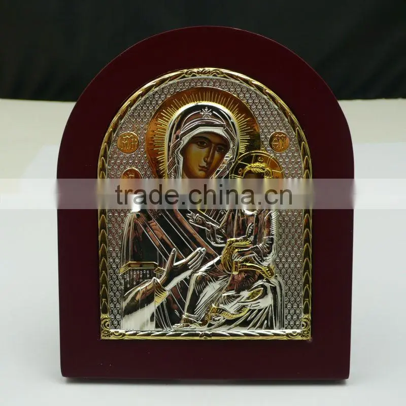 Virgin Mary Healer Silver Icon