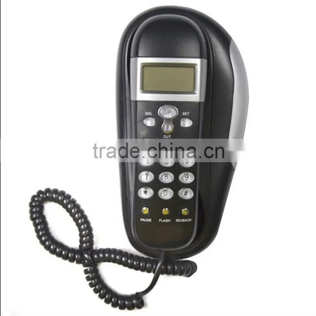 wall mounted trimline telephone with display