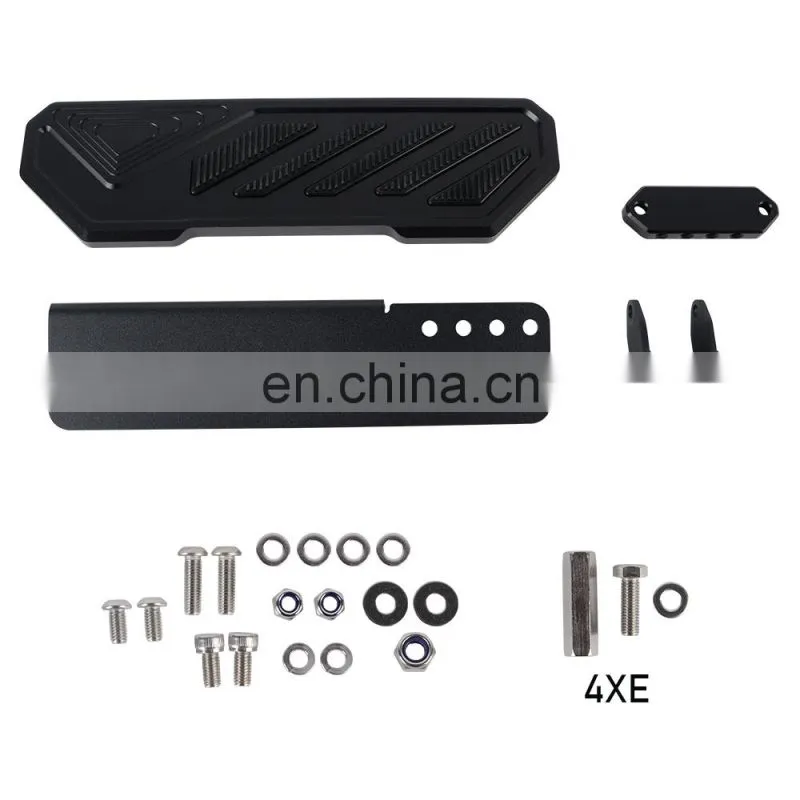 Aluminum Black foot rest Pedal for Jeep Wrangler JL 18+ peg board 4x4 accessory maiker manufacturer