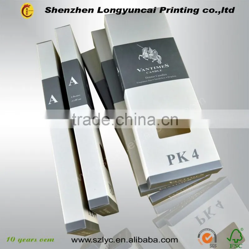 professional printing factory customize new design luxury gift paper box for candle