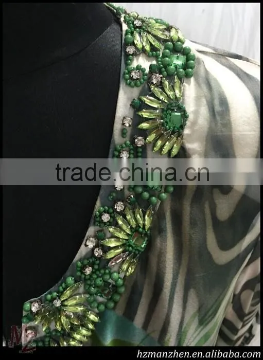 chiffon printed blouse for middle aged women