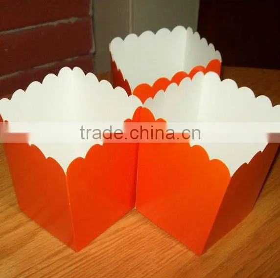 Pink Striped Popcorn Boxes