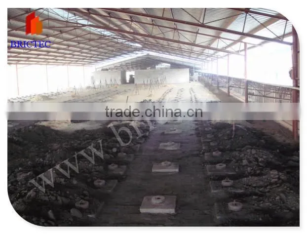 Red clay brick factory with double stacking firing process