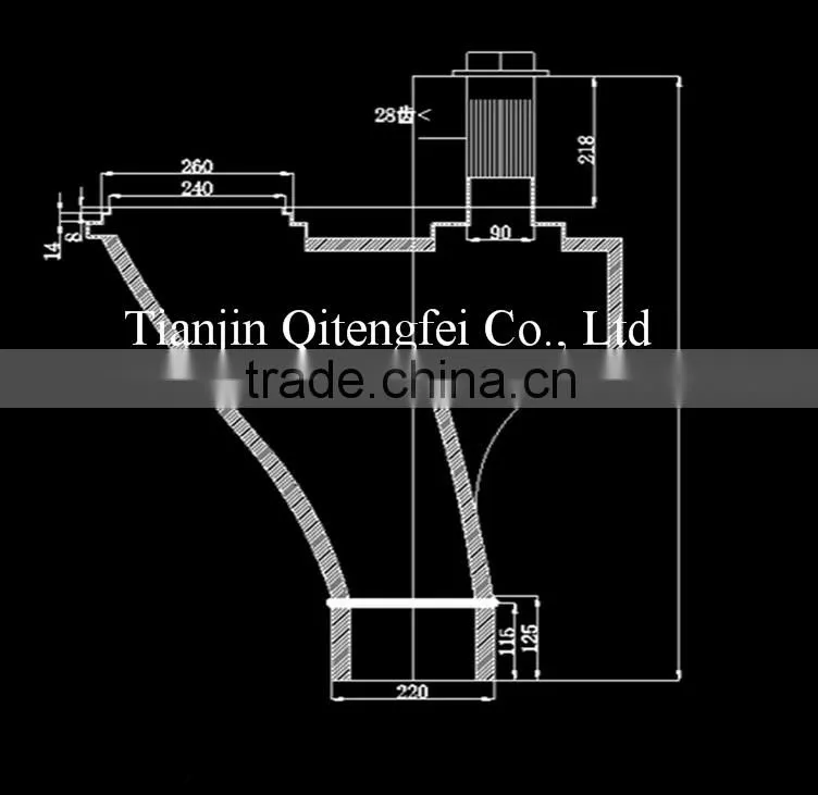 Wear Resisitant high quality S valve for concrete pump truck in China