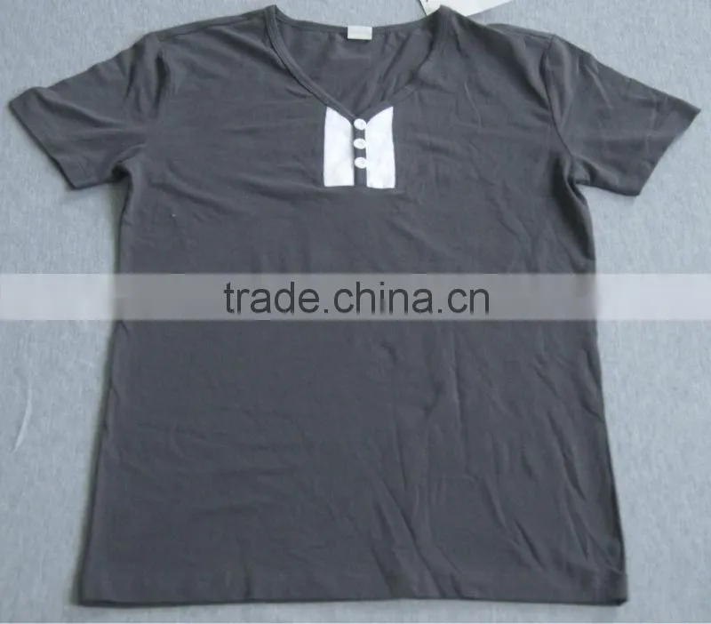 men's 100% polyester v neck t-shirt garment t-shirt/V neck T-shirt factory/Garment T-shirt manufacturer