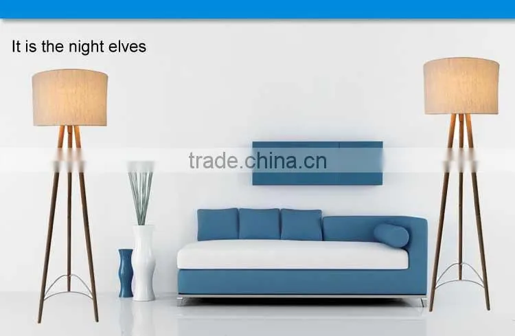 Europe stayle home decoration E27 VDE/CE modern wood floor lamp
