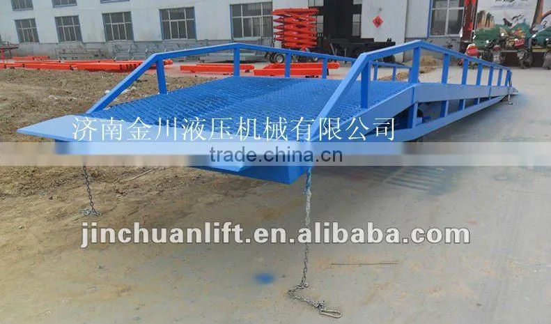 hydraulic mobile dock leveler with wheels