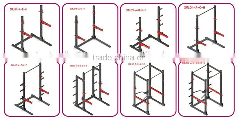 oem design wall mounted squat rack