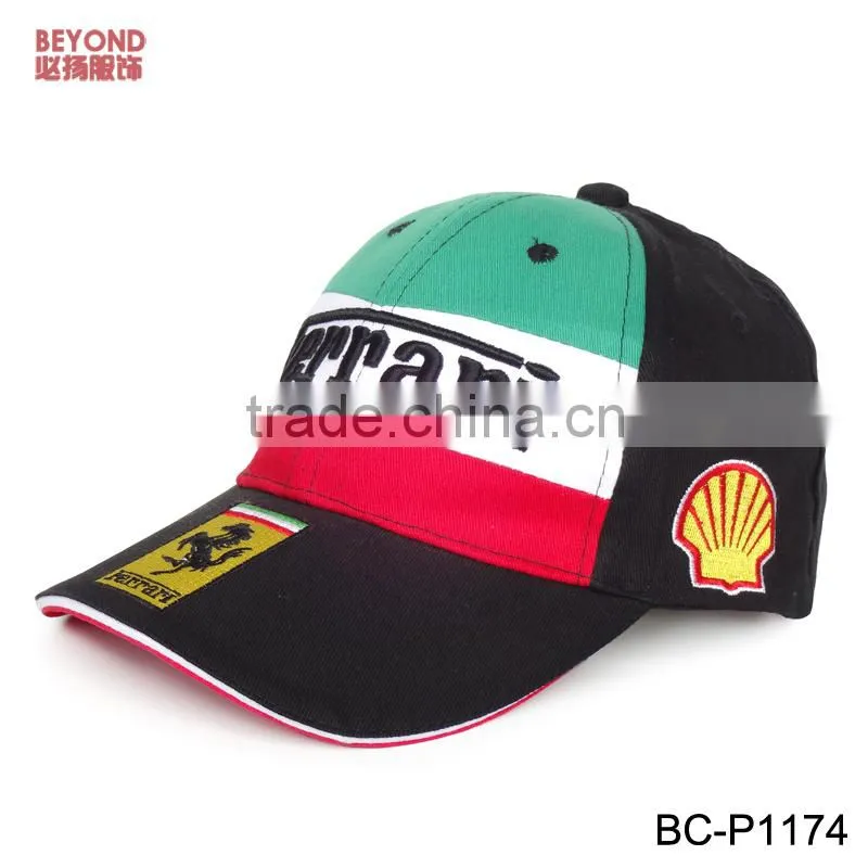 patchwork cap with embroidery logo