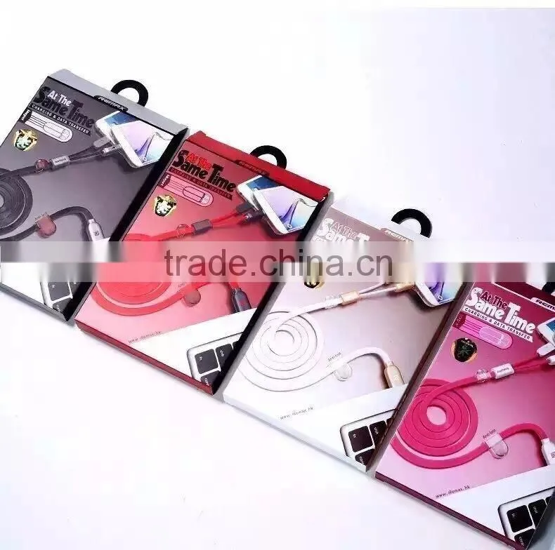 Remax 2.1A QC USB Charging cable for -phone and micro at same time /USB cable
