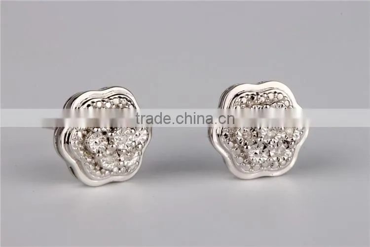 latest AAA Zircon 925 silver earring