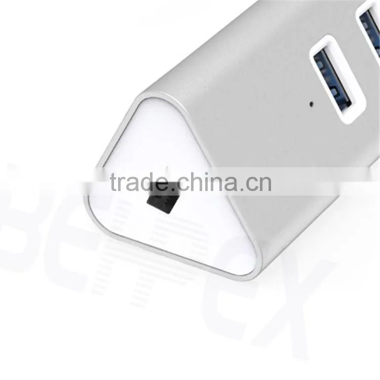 Aluminum Ethernet Port RJ45 Wifi Adapter 3. 0 USB Hub with 3 Port