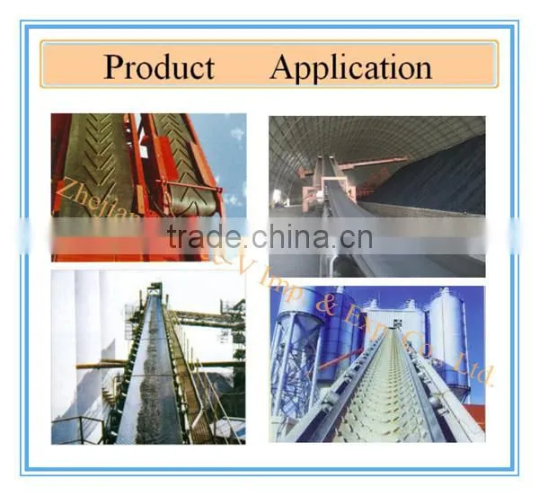 Open V close V rubber conveyor belt