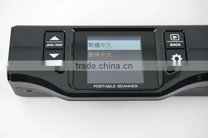 Portable mini scanner, A4,1050DIP,JPG/PDF,Build in lithium Battery ,Support Preview Screen
