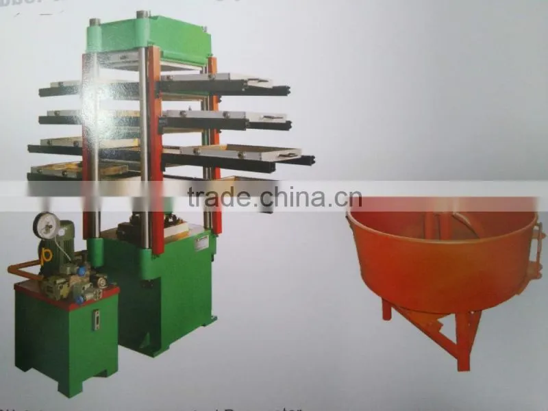 hot-sale new condition rubber mat manufacturing machine floor tile vulcanizing machines and mixer