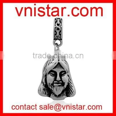 Vnistar stainless steel made Medusa charm pendant for european jewelry making T309P