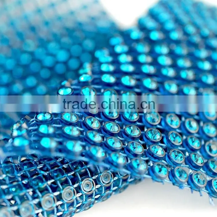 Crystal Ace 5 Years Elastic Rhinestone Trimming Mesh, Stetch Crystal Rhinestone Mesh Sheet Banding for wedding party