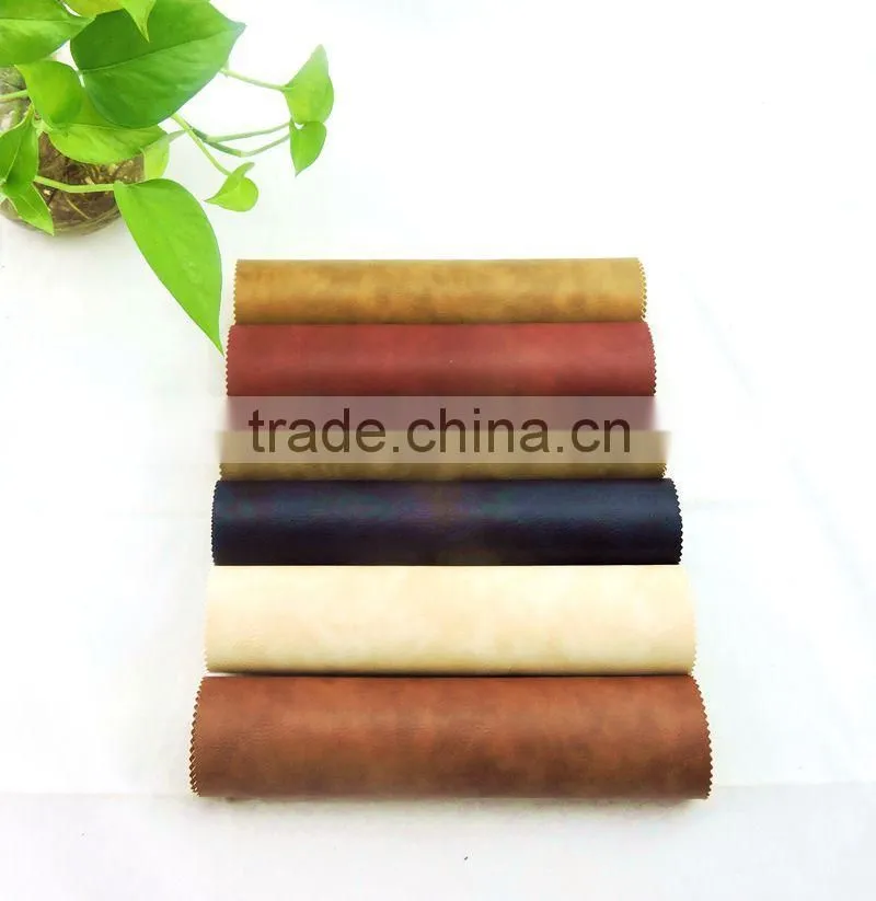 two tone embossed pu for leather wallent,leather handbag