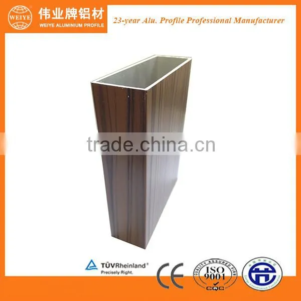 OEM ODM wood finish China aluminum profile