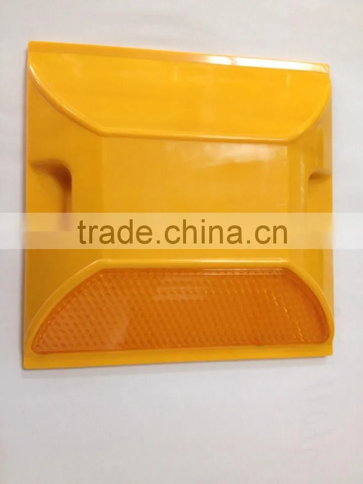 road stud reflector on highway reflective