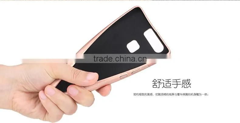 Original Rock Soft Leather Rubber Back Protective Case for Huawei P9 Touch Series PU Cover MT-5688