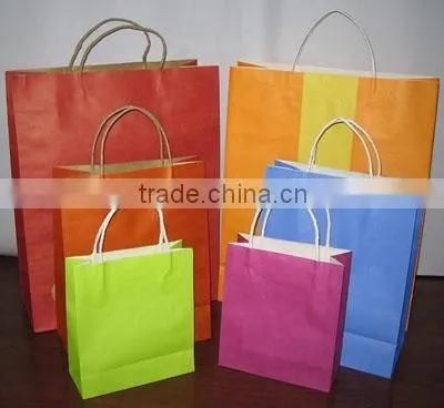 Colorful Christmas Paper Gift Bag
