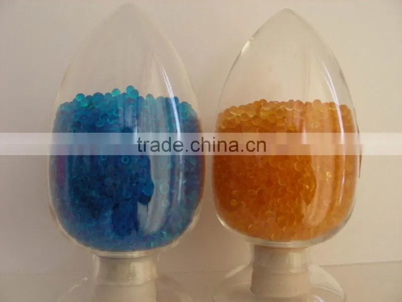 blue and orange silica Gel