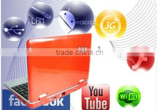 Android 4.0+512 4G+Camera+7 Inch netbook computer support WIFI 3G