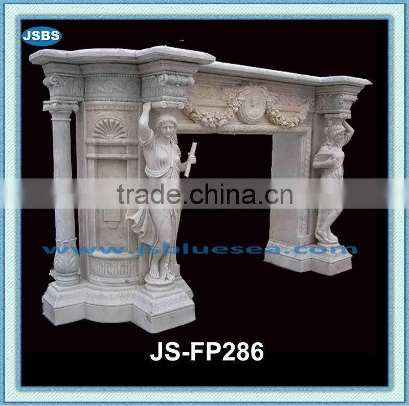 sale engineered decorative nude woman stone fireplace