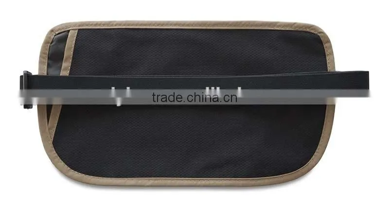 Waterproof Nylon Travel Money Belt RFID Blocking Wallet & Passport Holder