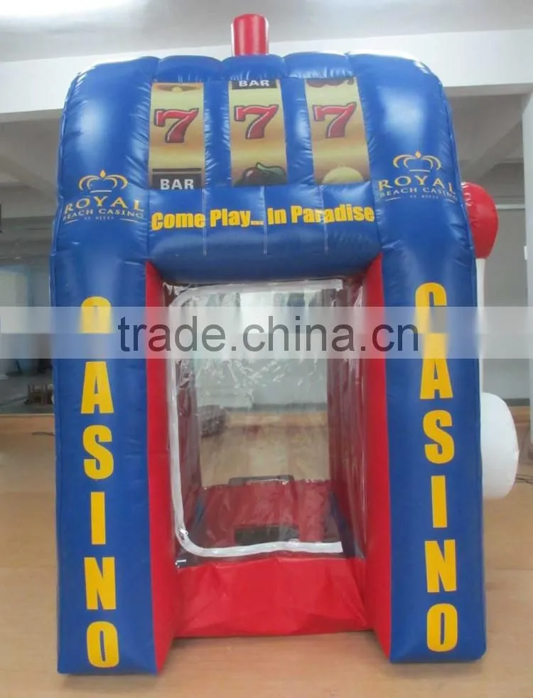 Customized promotional inflatable money machine