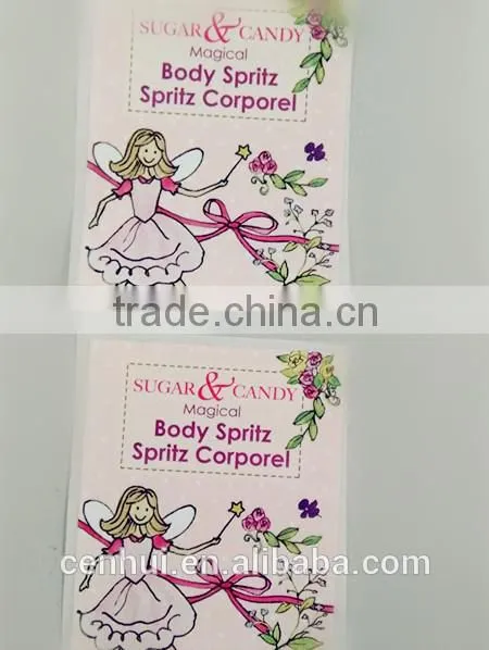 custom beautiful cartoon PVC adhesive sticker