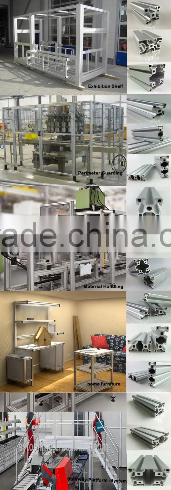 aluminium extrude 60mm black