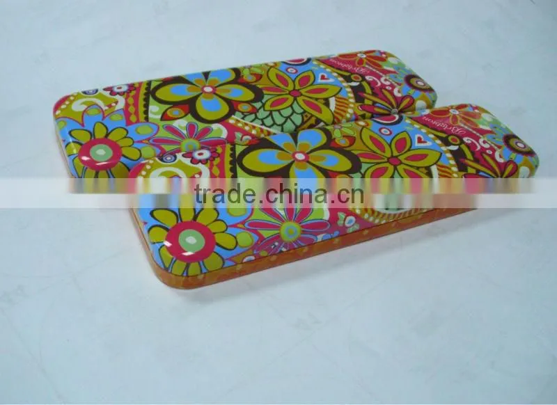 pencil tin box for school, popular Kid's tin box