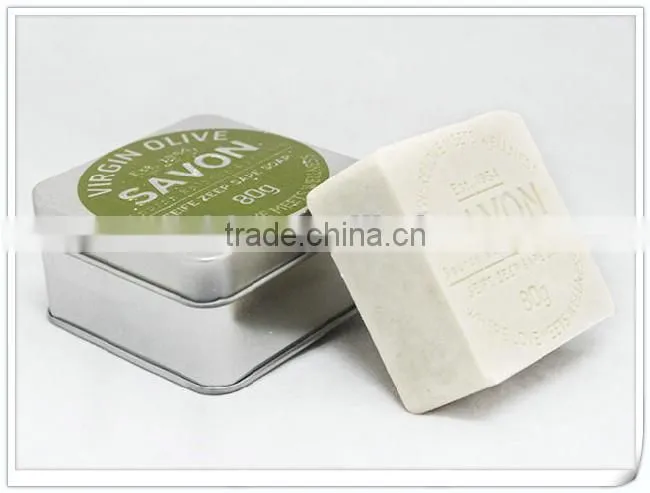 Square soap tin box
