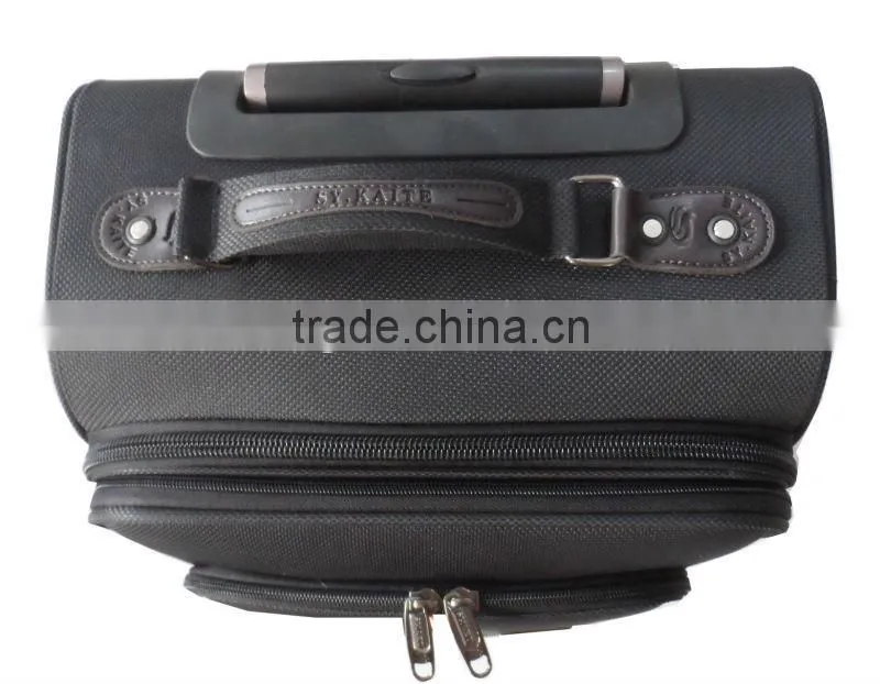 Generious design fake button twill nylon fabric two wheels Shengyakaite brank luggage case