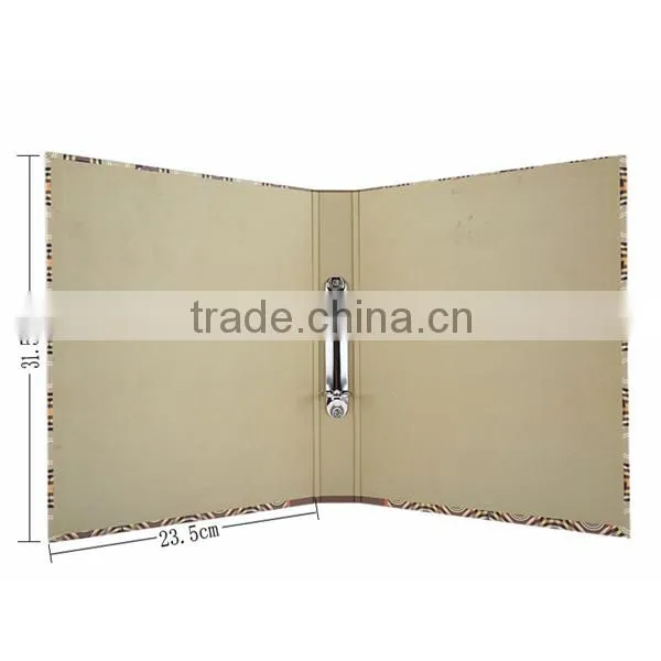 Factory-price fashion design 2D 3D 4D ring binder handmade paper cardboard file folder