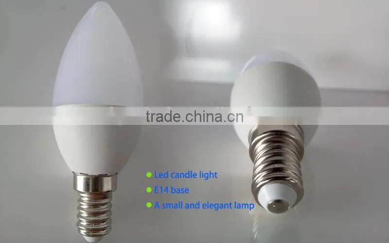 Best Selling Glass Led Lamp 3w LED Candle LightC37 Led E14 Light Candle Bulb Light