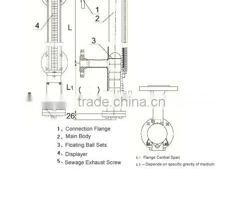 Magnetic Float Ball Liquid Level Gauge in China Manufacturer