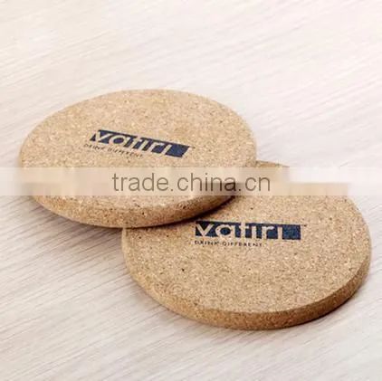 Factory wholesale new design custom sublimation blank cork coaster