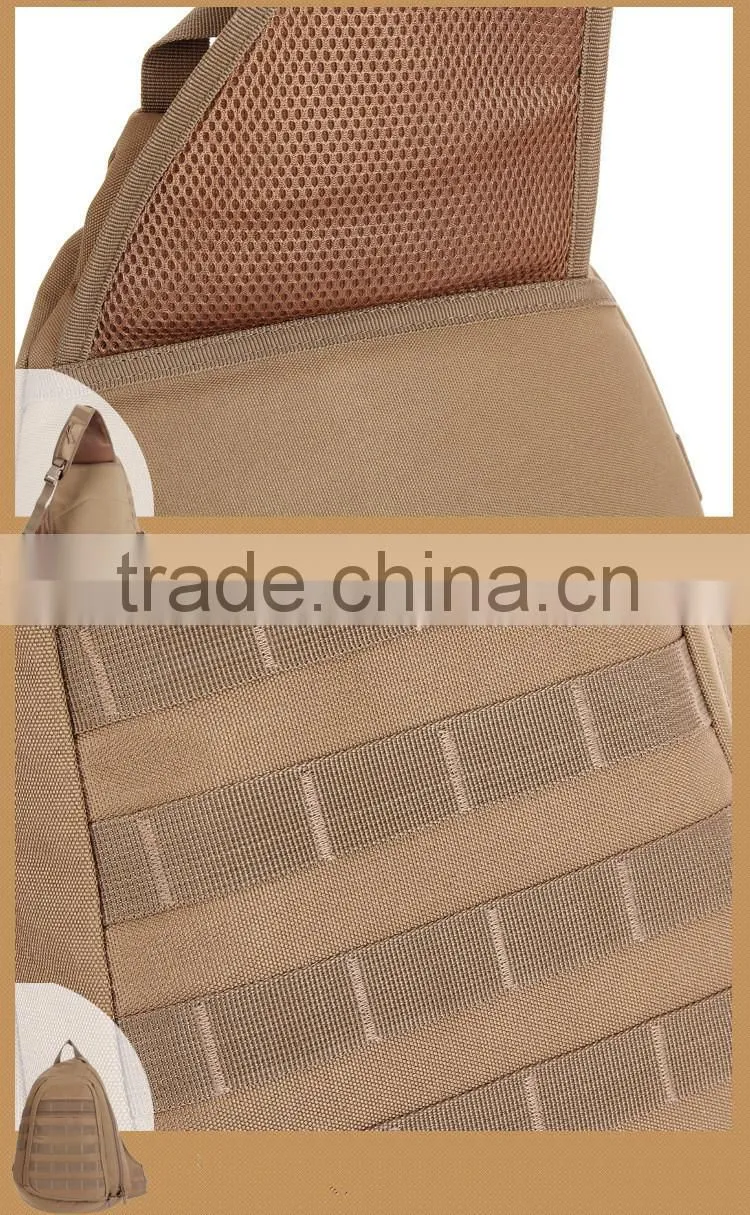 Outdoor leisure sport camouflage molle tactical military sling bag