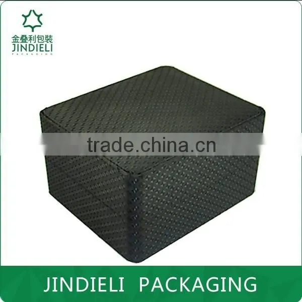 black mens watch box packaging
