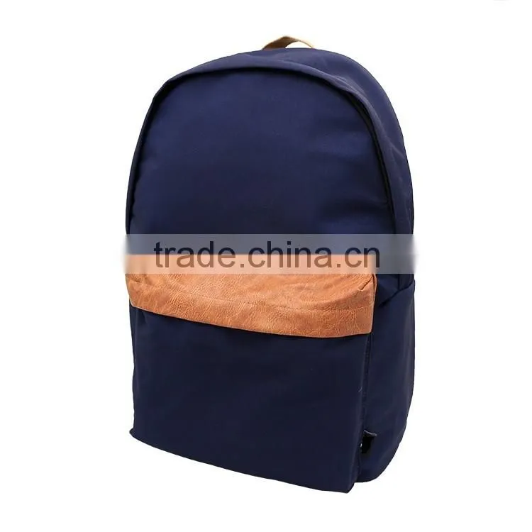 Canvas polyester leisure backpack bag 30-40L capacity daily using backpack