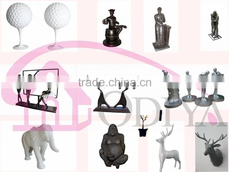modern resin cartoon little girl garden statues
