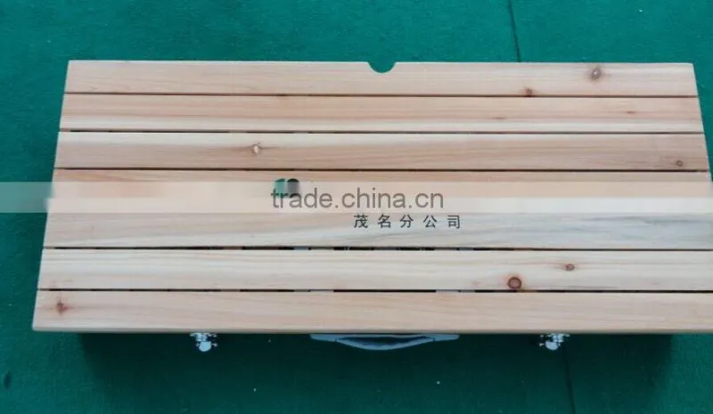 Wooden portable customized table logo printing for promotion