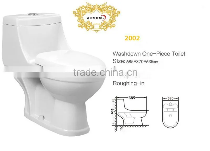 Hot selling ceramic sanitary ware washdown one piece wc toilet