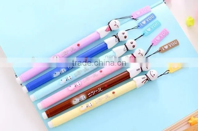 0.38mm Cute Expressions Snowman Gel Pen Ink Marker Pen School Office Supply Escolar Papelaria