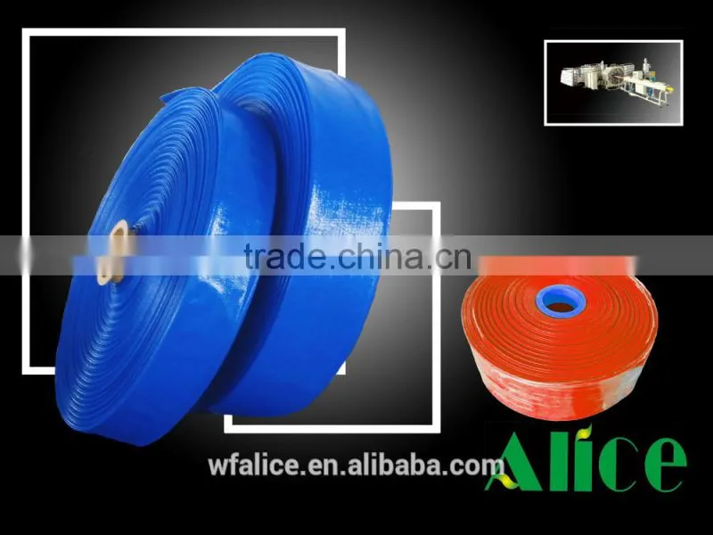 PVC hose machine for lay flat fire hose